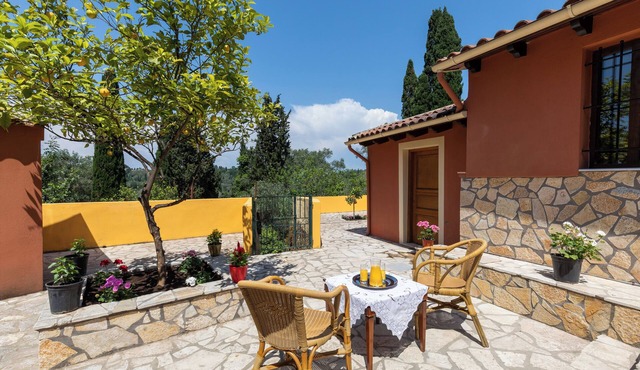 Charming Villa in a traditional village, 3 km from the beach of Agios Gordios