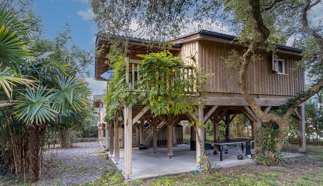 Exceptional Treehouse Chalet in Labenne Océan – Nature, Comfort & Privacy 400m from Beach in Labenne