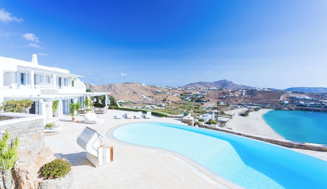 Exclusive Luxury Villa Santa Barbara Kalo Livadi Beach Mykonos Seaview & Private