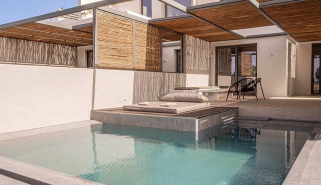 Lavish Tinos Beachfront Suite | Adults only | Elysia Suite | Private Furnished.
