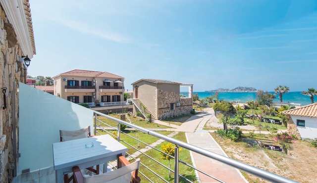 'Mirage Arillas Studio Type B14' with Sea View, Shared Pool & Wi-Fi