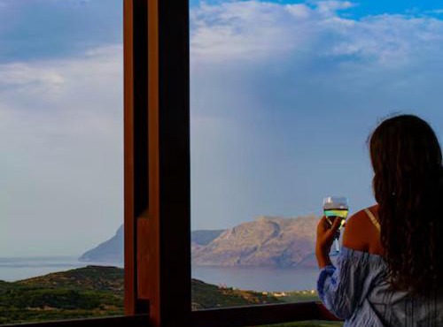Private Pool with Sea & Mountain View ,Full Privacy - Villa Kyriaki