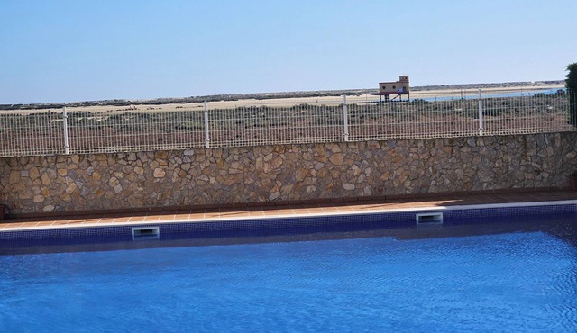 Seafront Complex with private pool, two bedroom apartment fully equipped in Fuseta