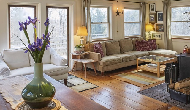 Secluded Berkshire Getaway Home 7 acres with Lake Access Otis in Otis