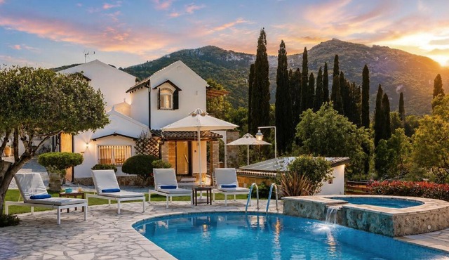 Villa Claire Corfu - 10-Acre Private Pool Villa with Guesthouse