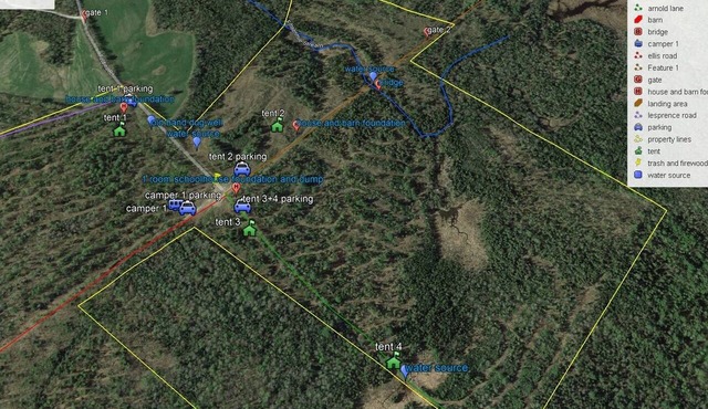 Week discount. RV on 365 ac parcel with 15 Mile Stream running thru the property in Albion