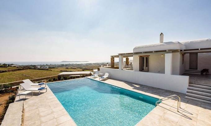 Paros Villa | Beautiful house for 8 people near the beach of Golden Beach with beautiful sea views