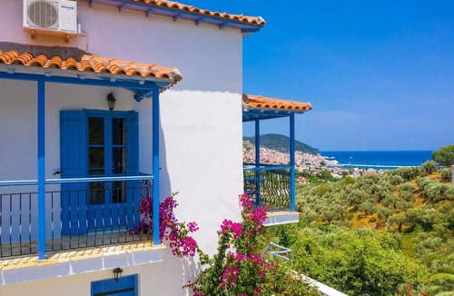 Skopelos Villa | Villa Ourania Large Private Pool Sea Views A C Wifi - 1491