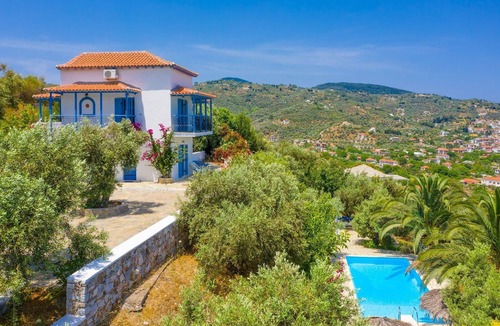 Skopelos Villa | Villa Ourania Large Private Pool Sea Views A C Wifi - 1491
