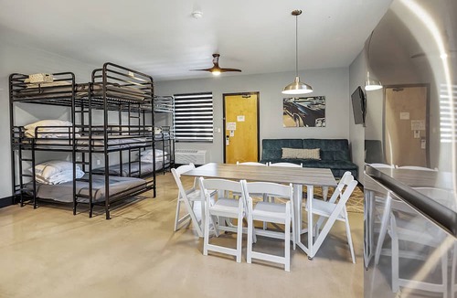 Pacific Hotel | Group suite with full kitchen and laundry on the second floor of The Landing Hub Hotel