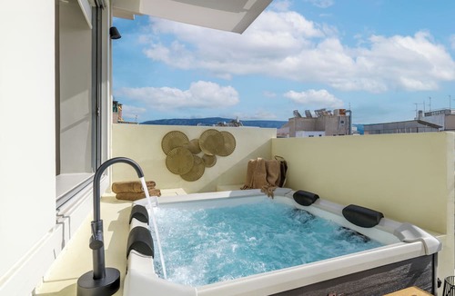 Psirri Apartment | Acropolis View Retreat with 2 Private Plunge Pools
