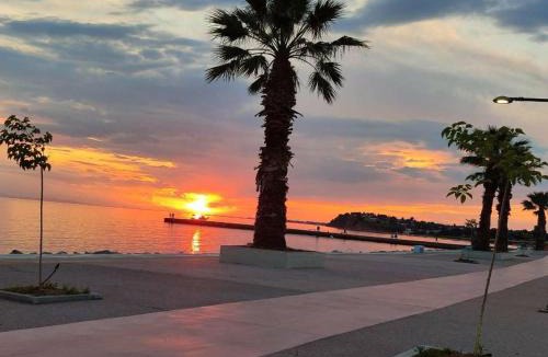 Nea Iraklia Villa | Halkidiki Luxury Villa Palm Oasis Private Pool & Hot Tub