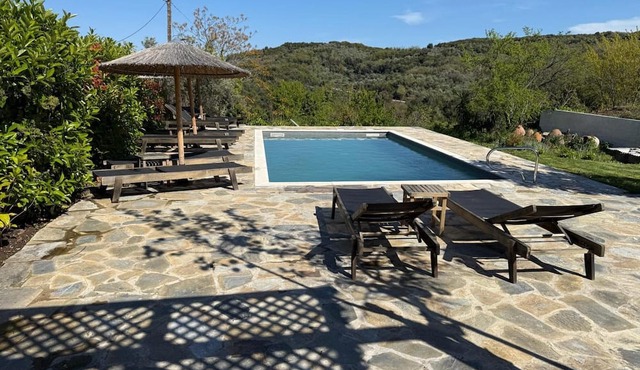 Tsagarakis Guesthouse & Pool Room .4 with Mountain & Pool View, Wi-Fi, Air Conditioning