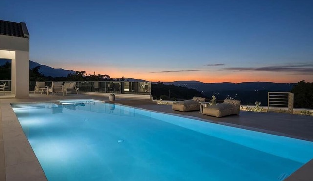 Oramia Infinity Villa with Private Heated Pool in Chania